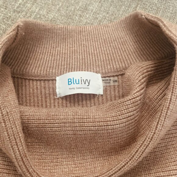 Blu Ivy sweater so soft knit slouch neck - Picture 8 of 9